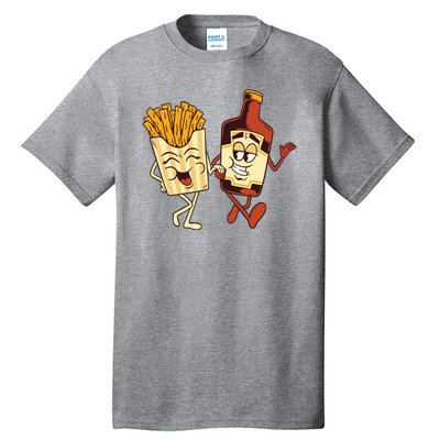 Fries And Ketchup Couple Tall T-Shirt