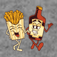 Fries And Ketchup Couple Toddler T-Shirt