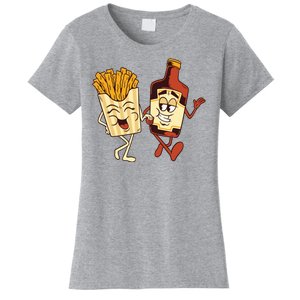 Fries And Ketchup Couple Women's T-Shirt