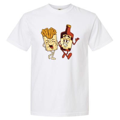 Fries And Ketchup Couple Garment-Dyed Heavyweight T-Shirt