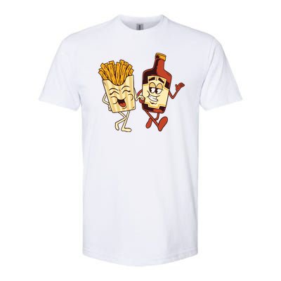 Fries And Ketchup Couple Softstyle® CVC T-Shirt