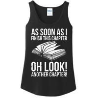 Funny Reading Just One More Chapter Book Lover Design Meaningful Gift Ladies Essential Tank