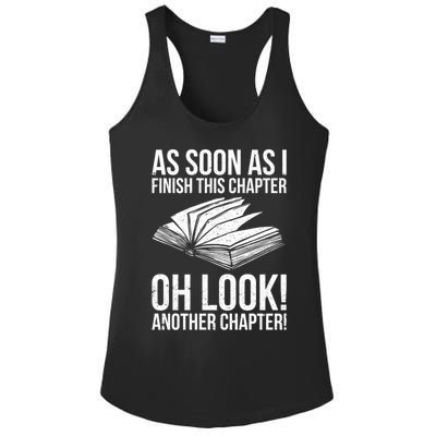 Funny Reading Just One More Chapter Book Lover Design Meaningful Gift Ladies PosiCharge Competitor Racerback Tank