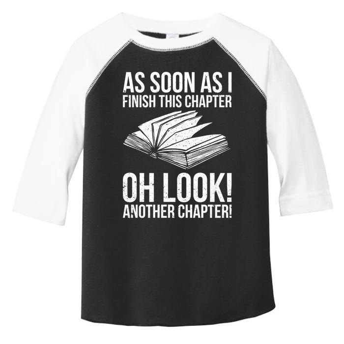 Funny Reading Just One More Chapter Book Lover Design Meaningful Gift Toddler Fine Jersey T-Shirt