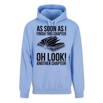 Funny Reading Just One More Chapter Book Lover Design Meaningful Gift Unisex Surf Hoodie