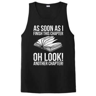 Funny Reading Just One More Chapter Book Lover Design Gift PosiCharge Competitor Tank