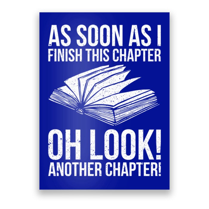 Funny Reading Just One More Chapter Book Lover Design Gift Poster