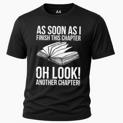 Funny Reading Just One More Chapter Book Lover Design Gift Performance Shirt