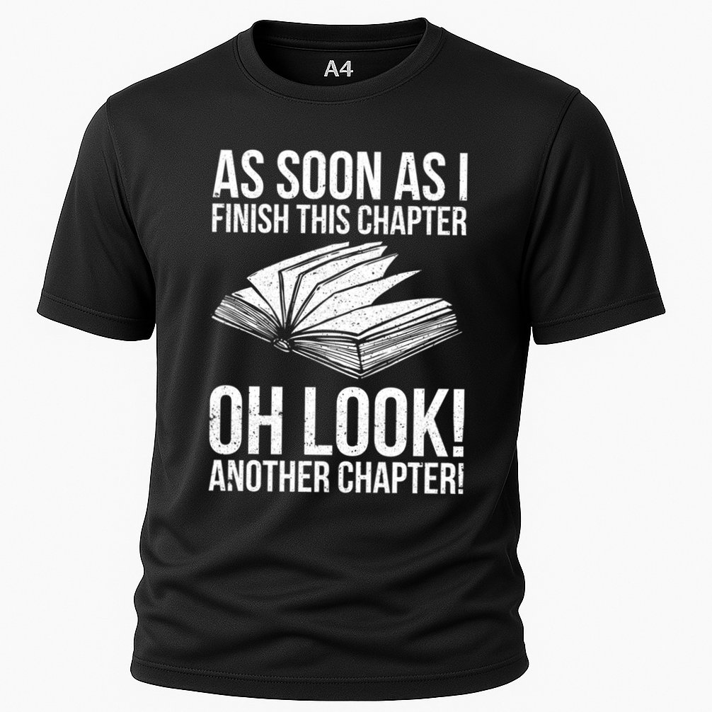 Funny Reading Just One More Chapter Book Lover Design Gift Performance Shirt