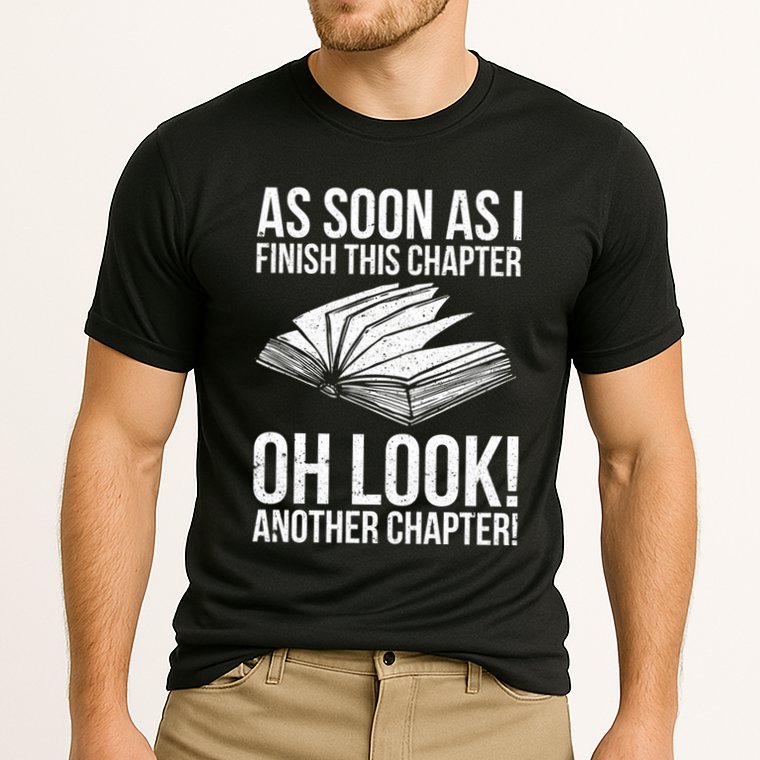 Funny Reading Just One More Chapter Book Lover Design Gift Performance Shirt