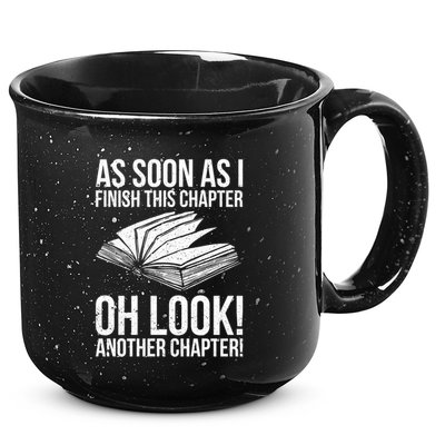 Funny Reading Just One More Chapter Book Lover Design Gift 15oz Campfire Ceramic Mug