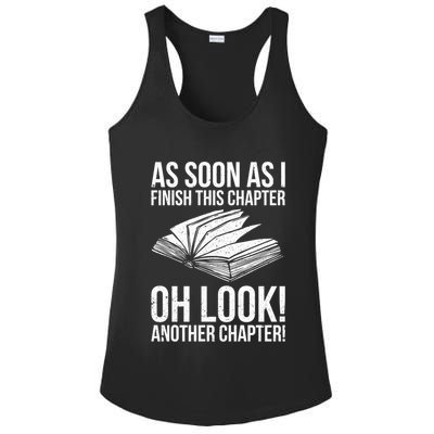 Funny Reading Just One More Chapter Book Lover Design Gift Ladies PosiCharge Competitor Racerback Tank