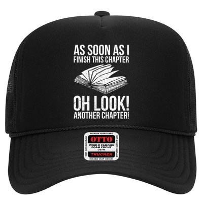 Funny Reading Just One More Chapter Book Lover Design Gift Trucker Hat
