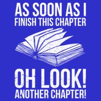 Funny Reading Just One More Chapter Book Lover Design Gift Button