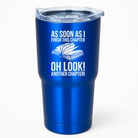 Funny Reading Just One More Chapter Book Lover Design Gift Tumbler