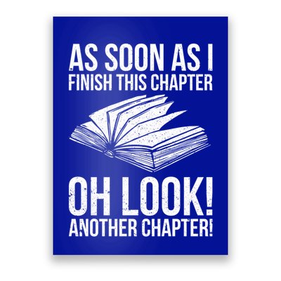 Funny Reading Just One More Chapter Book Lover Design Gift Poster