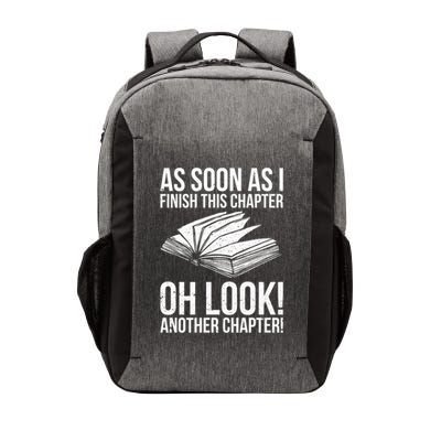 Funny Reading Just One More Chapter Book Lover Design Gift Vector Backpack