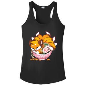 Fox Ramen Japanese Noodles Cute Kawaii Anime Gifts Teen Ladies PosiCharge Competitor Racerback Tank