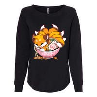 Fox Ramen Japanese Noodles Cute Kawaii Anime Gifts Teen Womens California Wash Sweatshirt