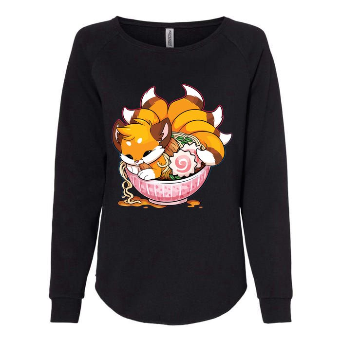 Fox Ramen Japanese Noodles Cute Kawaii Anime Gifts Teen Womens California Wash Sweatshirt