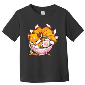 Fox Ramen Japanese Noodles Cute Kawaii Anime Gifts Teen Toddler T-Shirt