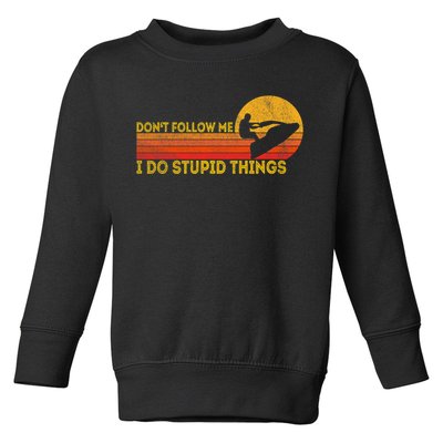 Funny Retro Jet Ski Jetski Jet skier Vintage Toddler Sweatshirt