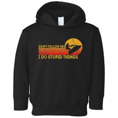 Funny Retro Jet Ski Jetski Jet skier Vintage Toddler Hoodie