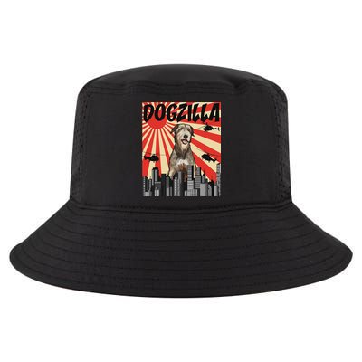 Funny Retro Japanese Dogzilla Irish Wolfhound Cool Comfort Performance Bucket Hat