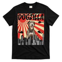 Funny Retro Japanese Dogzilla Irish Wolfhound T-Shirt