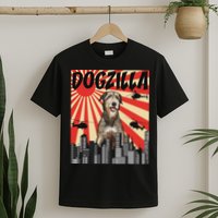 Funny Retro Japanese Dogzilla Irish Wolfhound T-Shirt