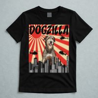 Funny Retro Japanese Dogzilla Irish Wolfhound T-Shirt