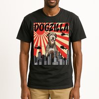 Funny Retro Japanese Dogzilla Irish Wolfhound Tall T-Shirt
