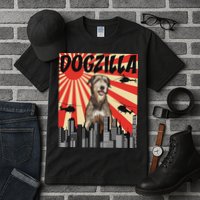 Funny Retro Japanese Dogzilla Irish Wolfhound Tall T-Shirt