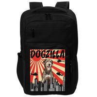 Funny Retro Japanese Dogzilla Irish Wolfhound Impact Tech Backpack