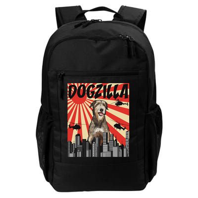 Funny Retro Japanese Dogzilla Irish Wolfhound Backpack