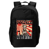 Funny Retro Japanese Dogzilla Irish Wolfhound Backpack