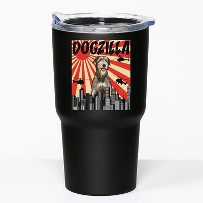 Funny Retro Japanese Dogzilla Irish Wolfhound Tumbler