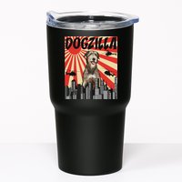 Funny Retro Japanese Dogzilla Irish Wolfhound Tumbler