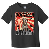 Funny Retro Japanese Dogzilla Irish Wolfhound Toddler T-Shirt