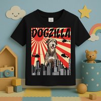 Funny Retro Japanese Dogzilla Irish Wolfhound Toddler T-Shirt
