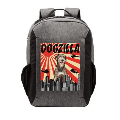 Funny Retro Japanese Dogzilla Irish Wolfhound Vector Backpack