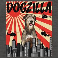 Funny Retro Japanese Dogzilla Irish Wolfhound Vector Backpack