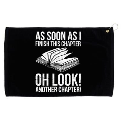 Funny Reading Just One More Chapter Book Lover Design Meaningful Gift Grommeted Golf Towel