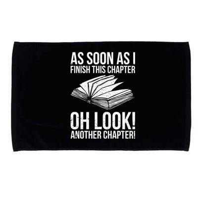 Funny Reading Just One More Chapter Book Lover Design Meaningful Gift Microfiber Hand Towel