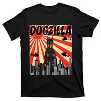 Funny Retro Japanese Dogzilla Doberman Pinscher T-Shirt