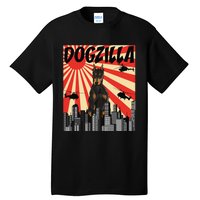 Funny Retro Japanese Dogzilla Doberman Pinscher Tall T-Shirt