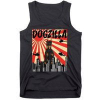 Funny Retro Japanese Dogzilla Doberman Pinscher Tank Top