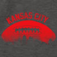 Funny Retro Kansas City Football Skyline Vector Backpack