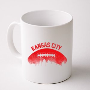 Funny Retro Kansas City Football Skyline Coffee Mug