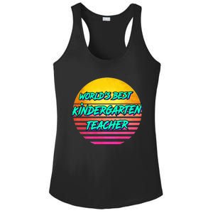 Funny Retro Kindergarten Teacher Funny Gift Ladies PosiCharge Competitor Racerback Tank